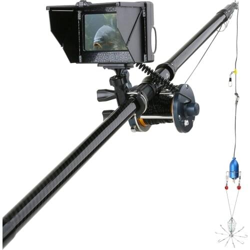 GAMWATER 30M Video Fish Finder 4.3 Inch LCD Monitor Camera Kit For Winter Underwater Ice/river Fishing 195 Degrees Camera
