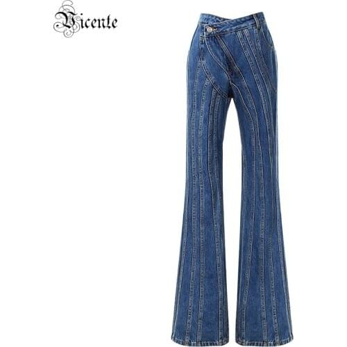 VJ.GOCHI Women's Flared Jeans