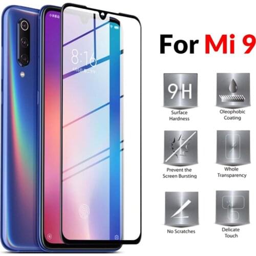 Tempered Glass For Xiaomi Mi 9 Full Cover Protective Glass For Xiaomi my 9 MI9 Global Version Screen Protector Xioami Xiomi Film