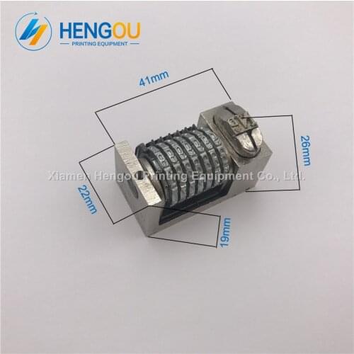 1 piece 7 digits Numbering Machine for offset printing 51 Tablet letterpress Numbering Machine backward