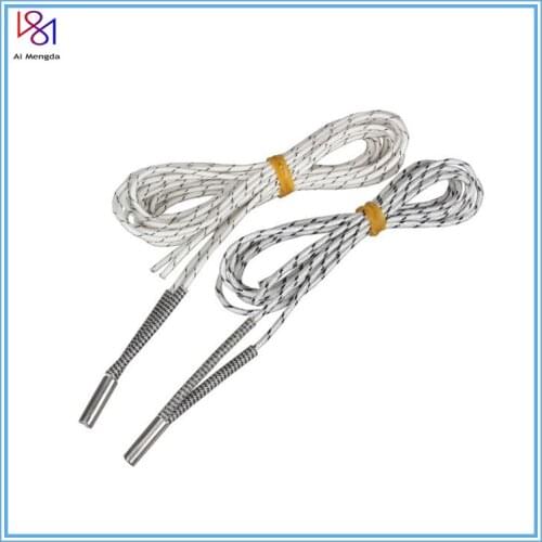 1pcs Heating Tube 12V/24V 50W Ceramic Cartridge Heater For J-head Extruder 3D Printer parts 6mm*20mm Heating Rod 1m 2m