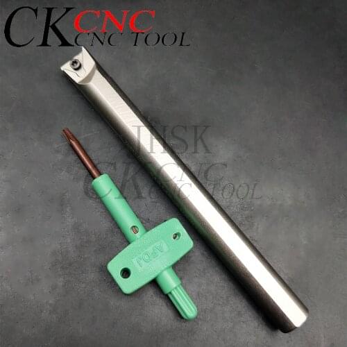 1pc S1214K-STUNR12 S1214K STUNR12 CNC lathe tools Small bore internal turning toolholder spring steel Boring tool bar for TNMG12