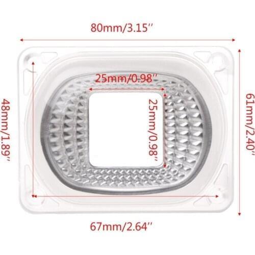 1PCS LED Lens Reflector For LED COB Lamps Include: PC lens+Reflector+Silicone Ring Lamp Cover shades FloodLight DIY