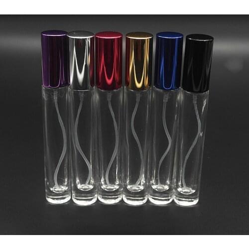 10ml Clear Spray Bottle Empty Fine Mist Atomizer Perfume Glass Bottles Mini Sample Container Portable Cosmetic F20173518