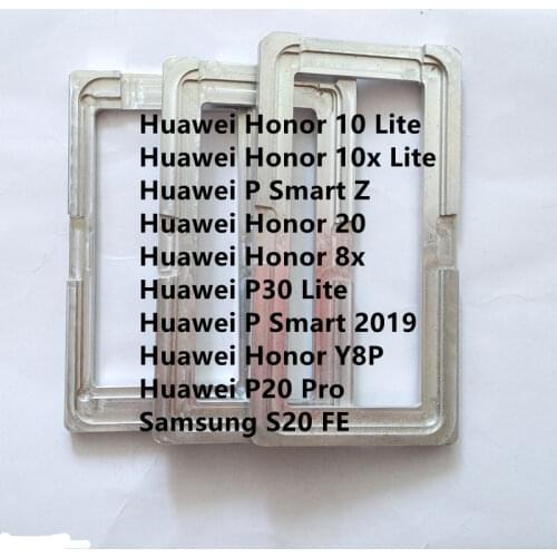 10pcs/Lot Glue LCD Alignment Mould Mold Holder For Samsung Galaxy S20 FE For Huawei Honor 8x 10x 10 Lite 20 Y8P P20 Pro P30 Lite