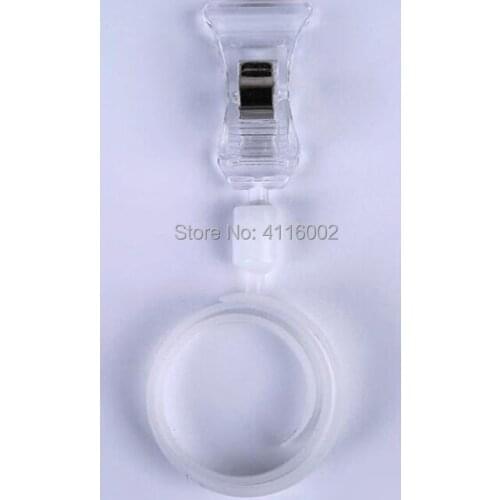 100pcs Pop Plastic Price Tag Sign Card Display Clips Holders Tube Pipe Advertising Card In Supermarket Retail Store Promotions