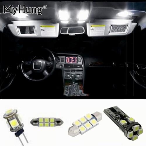 27pc LED Bulb Interior Dome Map trunk Vanity mirror door footweel glove box Lights Package Kit For Audi Q5 2010-2013 Car Stying