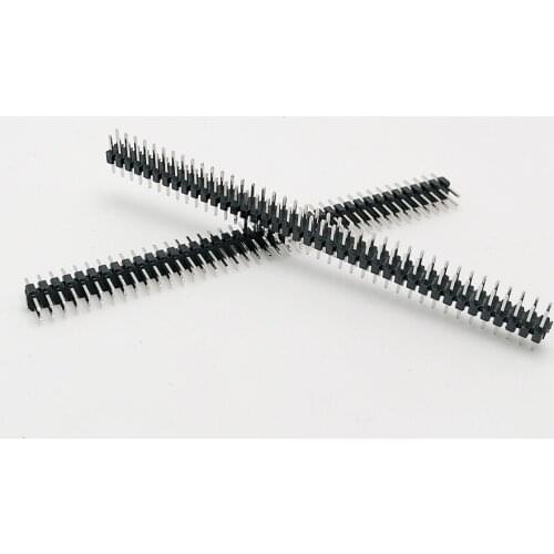 2X40pins 2.0mm double row spacing high quality copper needle straight needle 20pcs/lot