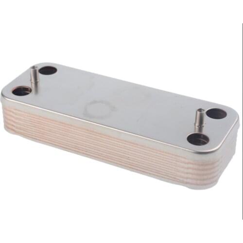39842130 - Boiler Heat Exchanger - Zilmet 12 Plates For Ferroli , ​Ariston - 995945, ​Biasi - Bi1001101 , Viessmann - 782