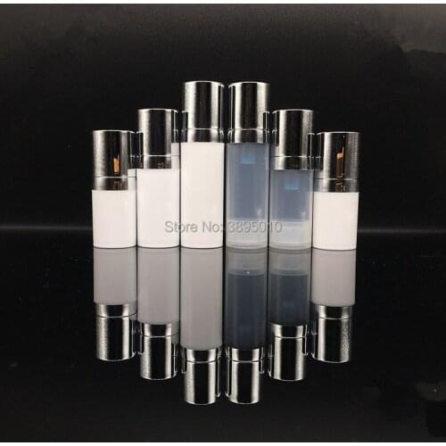 5ml 10ml 10ml Airless Pump Bottle Lotion Bottle Essence Skin Care Cream Plastic Airless Packaging Bottles Sample Bottle F521
