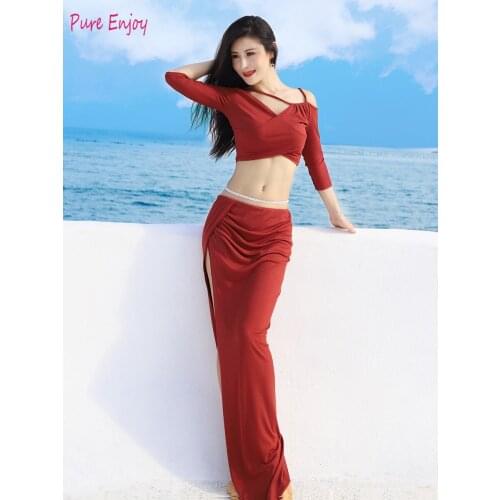 Bellydance oriental Belly baladi Indian eastern desert hair swings dance dancing costumes top+skirt set suit