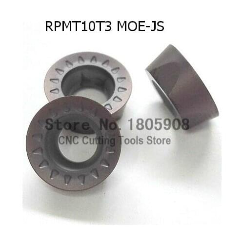 Free Shipping 10PCS RPMT10T3 MOE-JS Metal ceramic inserts Cutter Carbide Alloy for Lathe Holder SRDCN