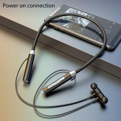 Wireless Earphone Bluetooth 5.1 Stereo Magnetic Neckband TF Card HiFi Headphone Portable Lightweight for Android/for iPhone