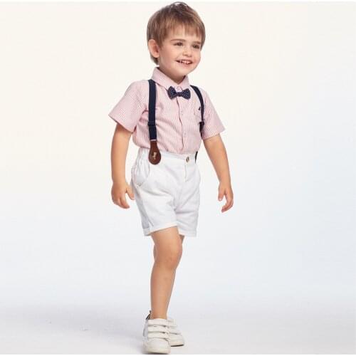 Children Kids Boys Summer Clothes Wedding Party Baby Boys Clothing Gentleman Baptism Kid Clothing Outfits Boys Cute Costume Suit