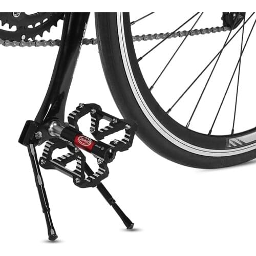 Mountain Road Bike Adjustable crank foot support MTB bicycle foot support Alloy Double Legs Bicycle Stand Parking Rack