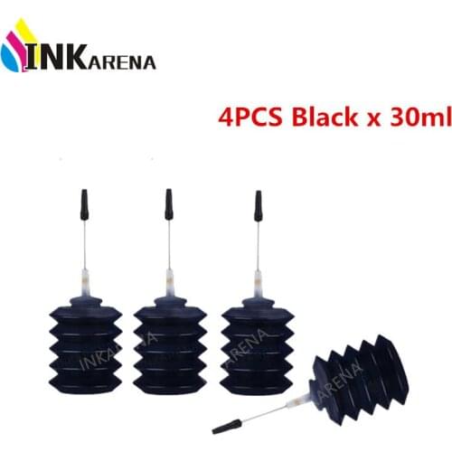 INKARENA 30ml Black Universal Refill Ink Kit Refill Dye Ink Replacement For HP For Brother For CANON For Epson Inkjet Printer
