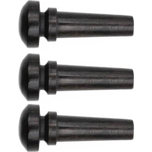 Exquisite 3Pcs Ebony Replacement 4/4 3/4 Size Violins Tailpiece Tail Nails for Violinist