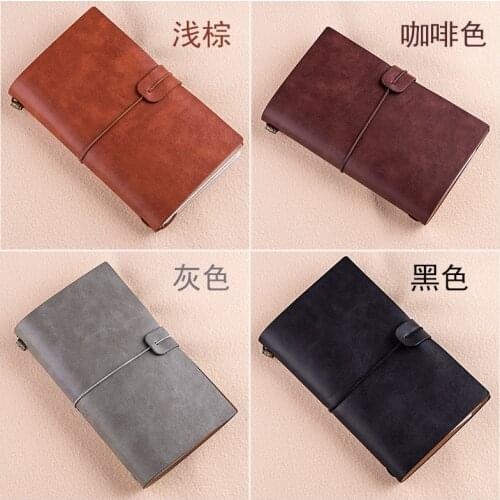 Classic vintage office school leather traveler journal planner and notebook gift stationery supplies with inner pouch and sheets
