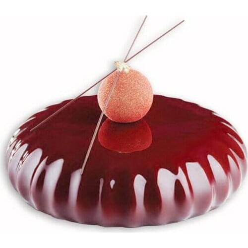 Round Mirror Shaped Mousse Mold Silicone Cake Baking Mold Chocolate Pudding Dessert Baking Dish Form Cake Decorating Tool