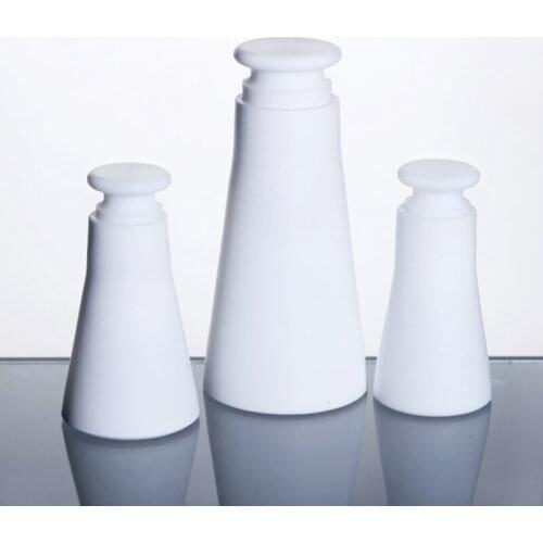 50 100 150mL Lab Polytef PTFE Erlenmeyer Conical Flask with Stopper Plug Laboratory Equipment