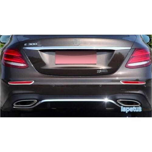Lapetus Chrome Rear Fog Light Lamp Molding Cover Trim Fit For Mercedes Benz E-Class E CLASS W213 Sedan Sport 2016 - 2019 / ABS