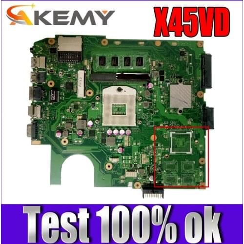 Akemy X45VD Laptop motherboard for ASUS X45C X45VD X45V X45 Test original mainboard