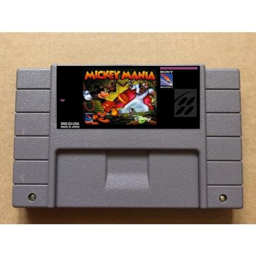 Mickey Mania NTSC version 16 bit 46 pins video games