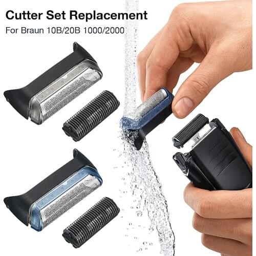 Men Shaver Head Set Razor Replacement Part For Braun 190 1735 1775 5728 5729 170S 10B For Braun 10B/20B 1000/2000 Series