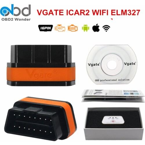 Newly Vgate Icar2 Wifi ELM 327 IOS Android PC OBD II Diagnostics Scanner Icar 2 Wi fi OBD2 Adapter For All OBDII Protocols Cars