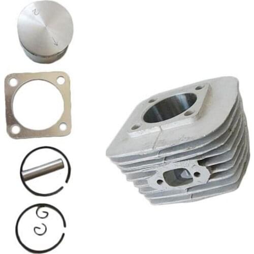 New 47mm Cylinder Head Kit and Piston Kit Ring, Suitable for 80CC Electric Bicycle Engine Parts