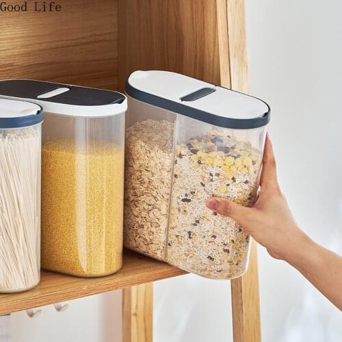 Food Sealed Cans Household Separated Storage Tanks For Whole Grains Kitchen Nuts And Multigrain Tanks Storage Box