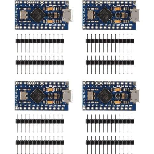 Pro Micro Atmega32U4 5V 16MHz Bootloadered IDE Micro USB Pro Micro Development Board Microcontroller Compatible with