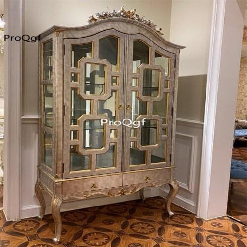 Prodgf 1Pcs A Set Castle European Elegant Big House Wine Cabinet
