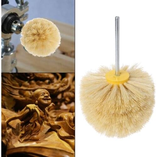 Deburring Sisal Wire Brush Head Polishing Grinding Buffing Mushroom Wheel Shank
