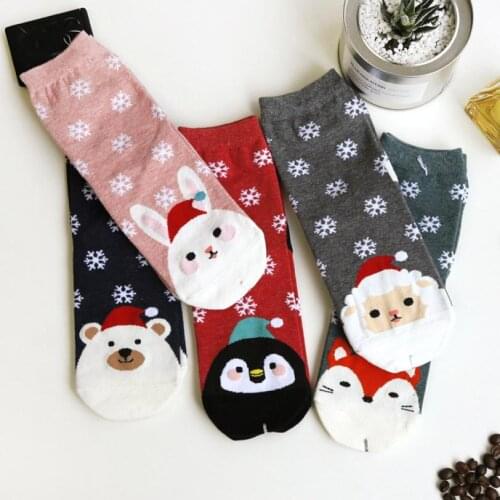 WomenS Socks Lady Girl Women Christmas Sock Fashion Winter Kawaii Cute Wool 3d Ladies Female Thermal Warm Cartoon Warm Socks