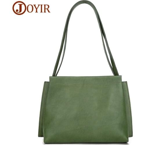 JOJUJOS Women Shoulder Bags High Quality Genuine Leather Designer Magnetic Buckle Purses and Handbags Soft Leather Tote Bag