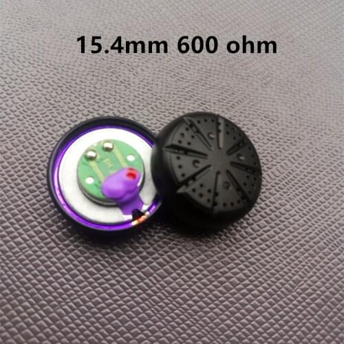 1 Pair 15.4mm 600ohm Flat Head Earbuds Speaker High Impedance Diy MX500 Driver Unit Earbuds Speaker Earbuds Accessories