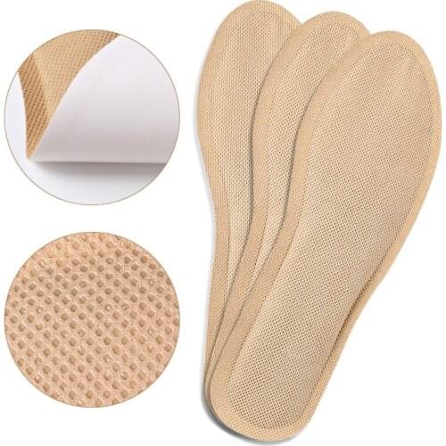 1 Pair Warm Reflexology Insole Self-heating Insoless Winter Soles For Footwear Natural Tourmaline Heated Self-heating Insoles