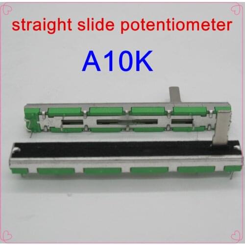 10PCS/LOTOriginal Behringer Soundcraft 7.5 cm 75MM A10KX2 double straight slide potentiometer A10K