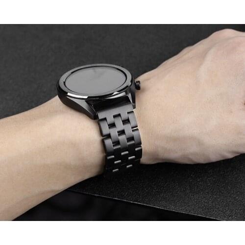 22mm stainless steel watchband for Huawei Watch GT /Galaxy watch 46mm Gear S3 Frontier Classic Huawei Amazift watch accessories