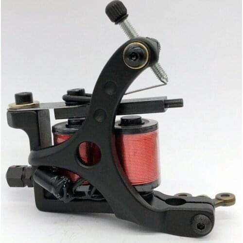 5 Color Coils Tattoo Machine 10 Warp Coils Cast-iron Handmade Tattoo Guns Machine For Liner Shader Free Shipping