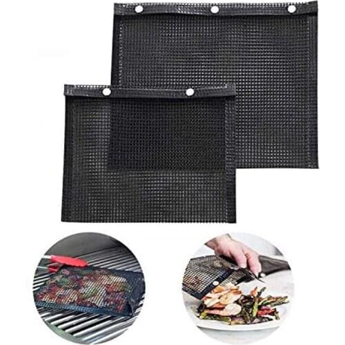 Non-Stick Mesh Bag Flon Barbecue Mesh Bag Bbq Bag High Temperature Resistant Barbecue Mesh Bag TS2