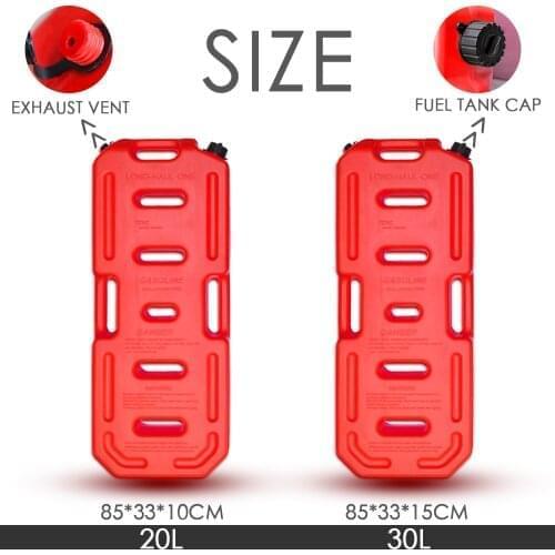30L Litre Petrol Jerry Cans Plastic Motorcycle Gasoline Fuel Tank Mount Lock 5 Gallon Gas Can Petrol Jerrycan Jerrican Container