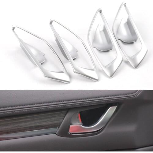 Chrome For MAZDA CX-5 CX5 CX 5 2017 2018 2019 Interior Door Handle Protection Trim Sticker