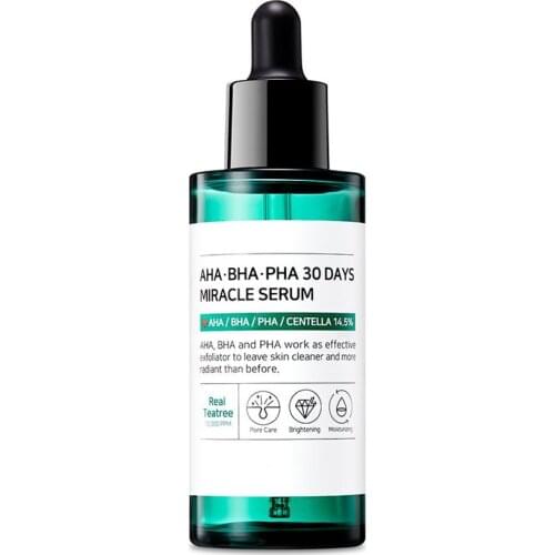 Korean Cosmetics Exfoliating Moisturizing Tea Tree Essence AHA BHA PHA 30 Days Miracle Serum Face Whitening Soothing Makeup