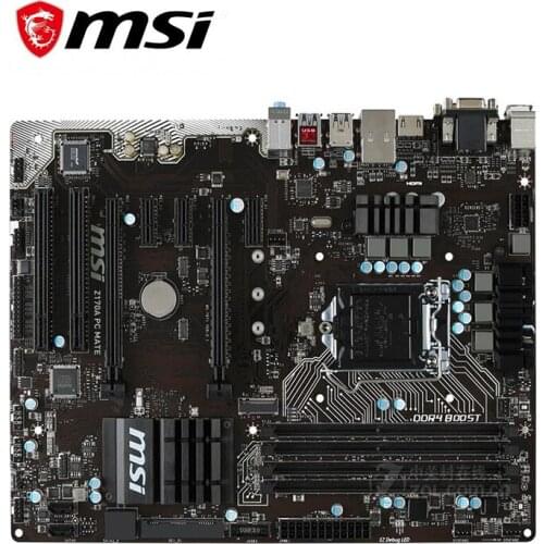 For MSI Z170A PC MATE Motherboard LGA 1151 DDR4 For Intel Z170 Z170M Desktop Mainboard SATA III USB3.0 PCI-E X16 3.0 Used