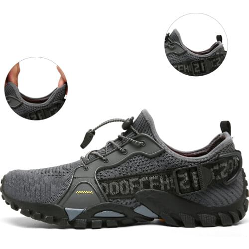 Mesh Breathable Hiking Shoes Size 36-48 Mens Sneakers Outdoor Trail Trekking Mountain Climbing Sports Shoes For Male Summer 2021