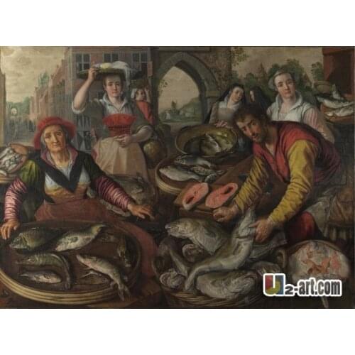 Canvas Prints (The Four Elements ) by Joachim Beuckelaer chinese printed picture for room Religion-049