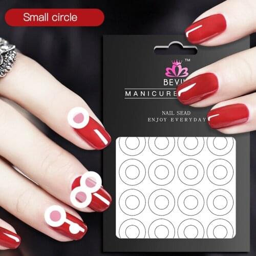 Professional DIY Line Tips White Nail Decal French Manicure Strip Nail Art Form Fringe Guides Sticker