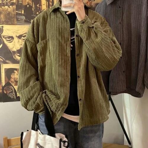 QRWR Mens Corduroy Jackets